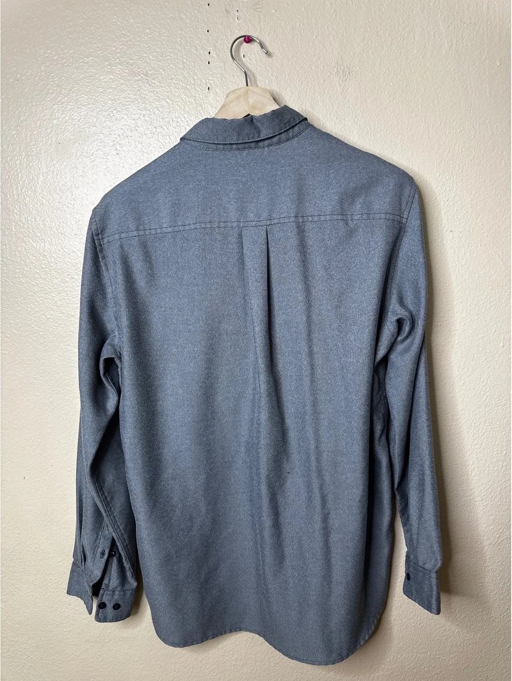 The North Face Mens Large Gray Heather Button Up Shirt Long Sleeve Outdoor